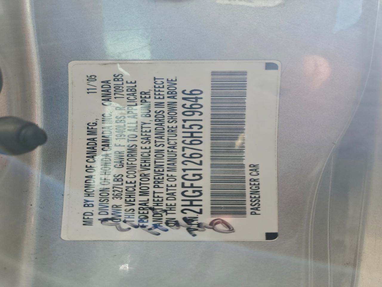 2006 HONDA CIVIC