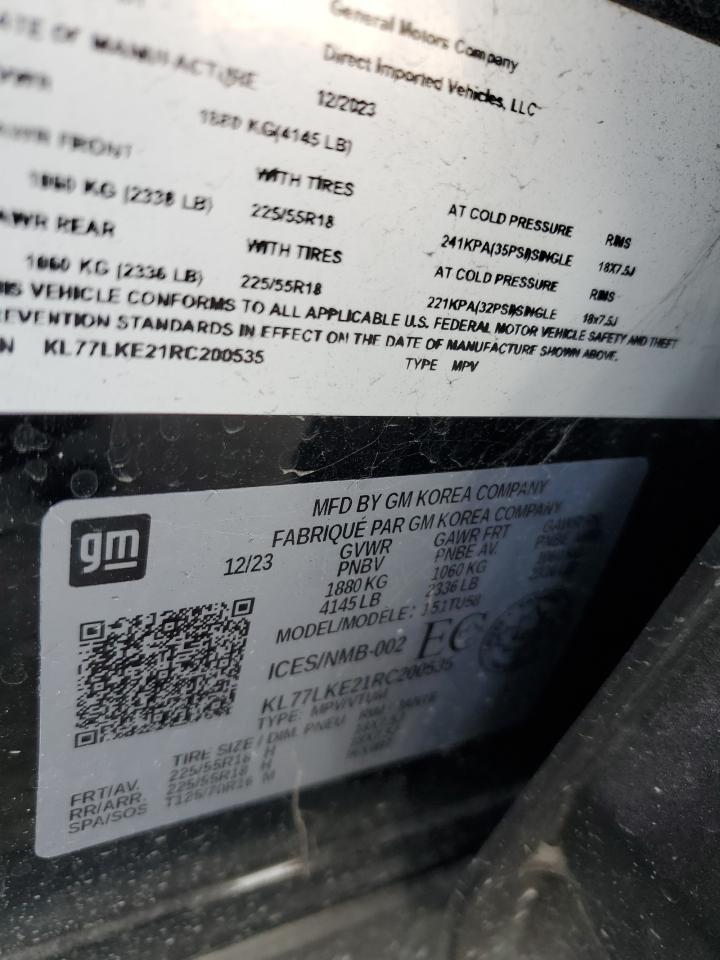 2024 CHEVROLET TRAX