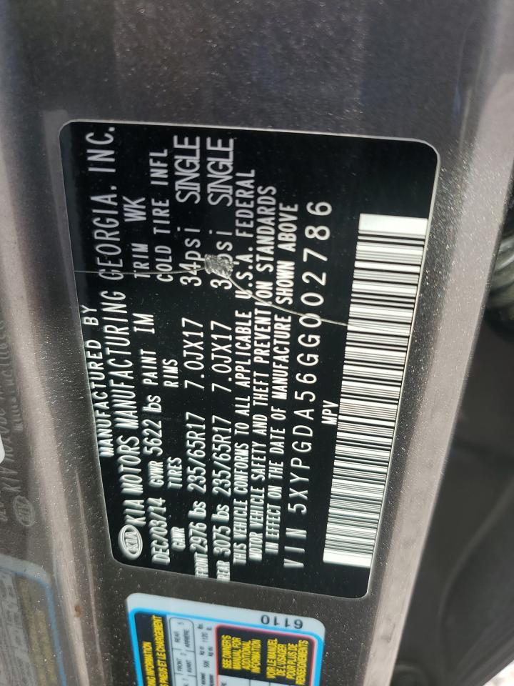 2016 KIA SORENTO