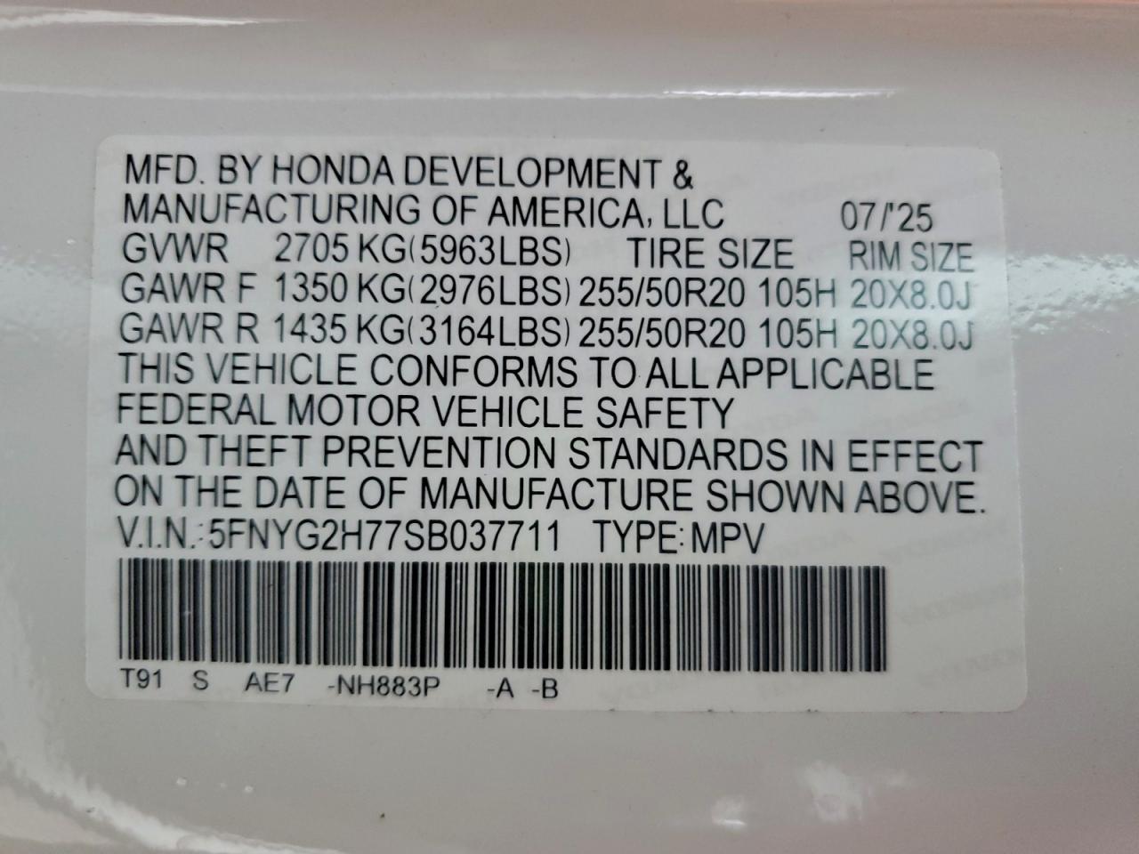 2025 HONDA PILOT