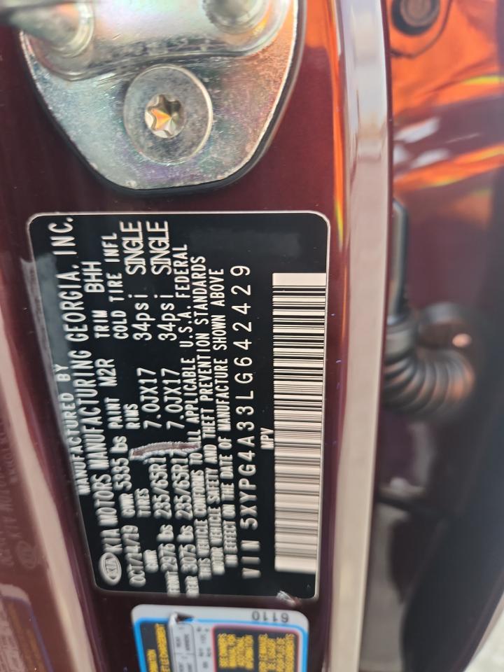 2020 KIA SORENTO