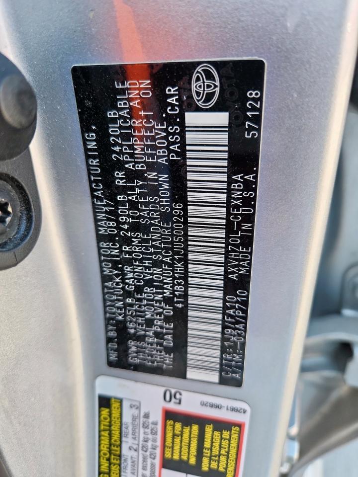 2018 TOYOTA CAMRY