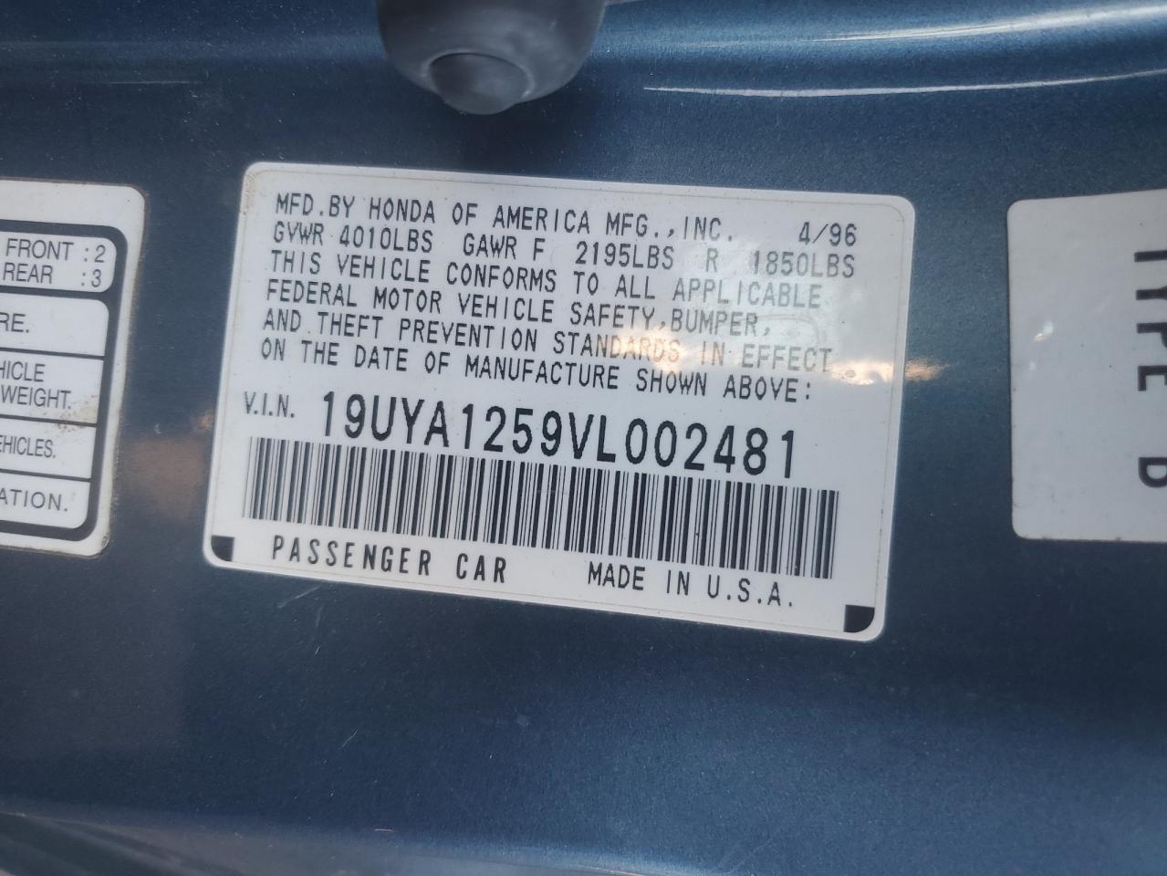 1997 ACURA 2.2cl