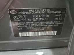 2012 HYUNDAI SONATA