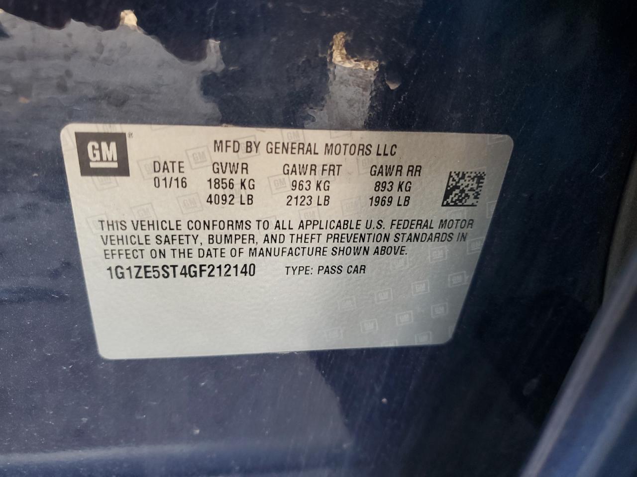 2016 CHEVROLET Malibu Limited
