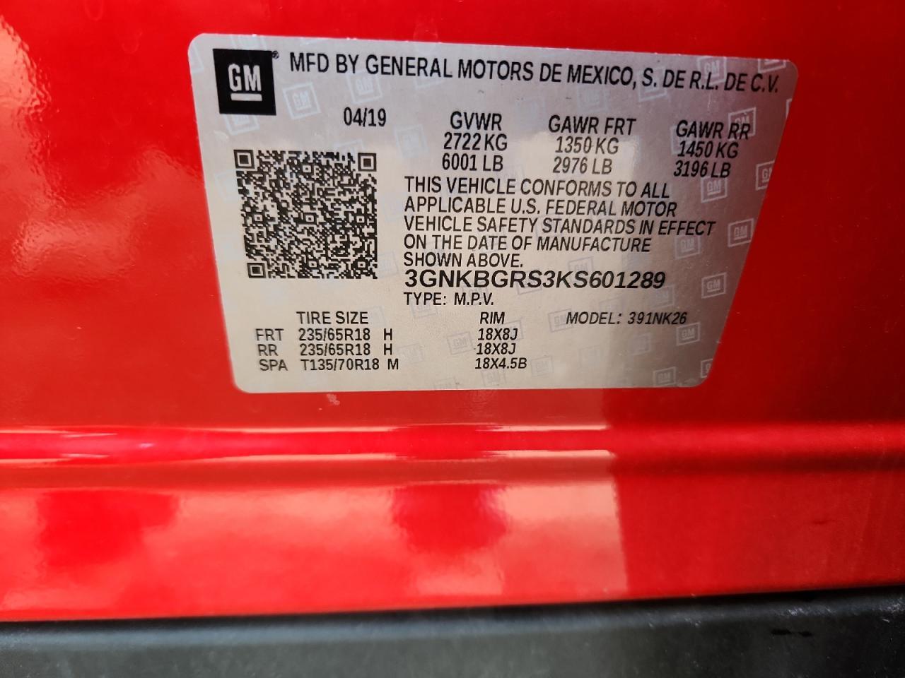 2019 CHEVROLET BLAZER