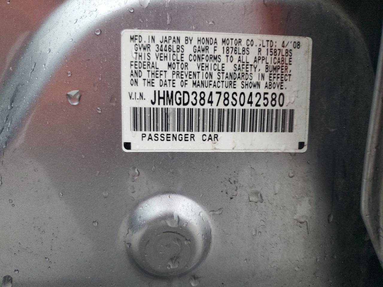 2008 HONDA FIT
