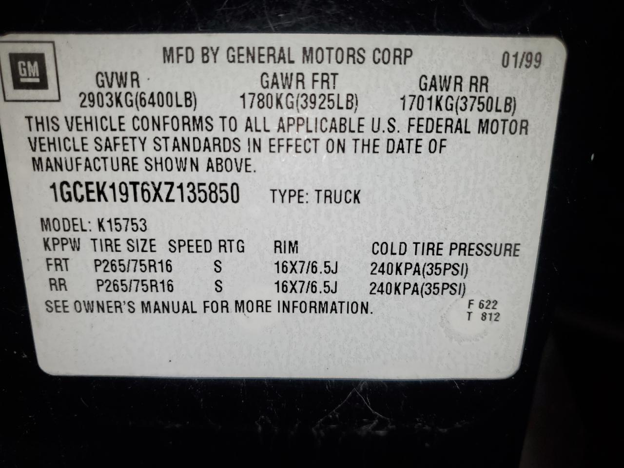 1999 CHEVROLET Silverado