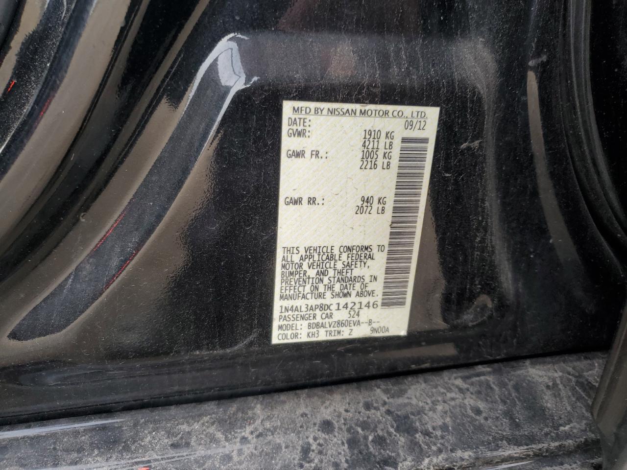 2013 NISSAN ALTIMA