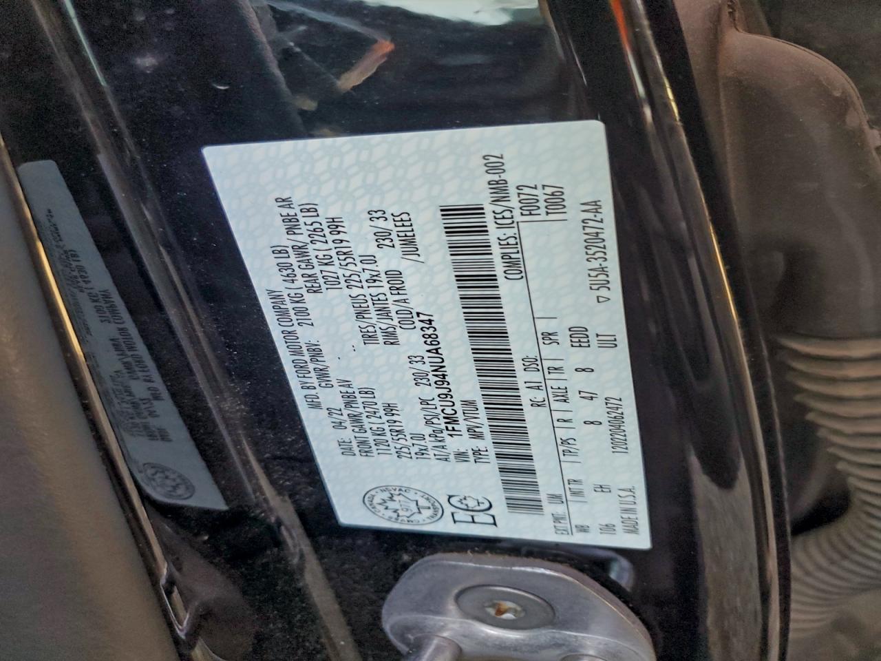 2022 FORD ESCAPE