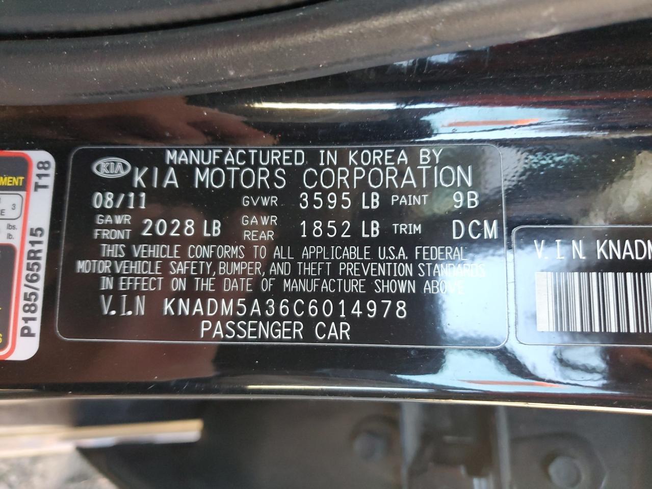 2012 KIA RIO