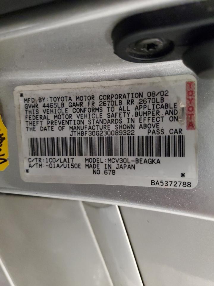 2003 LEXUS Es 300