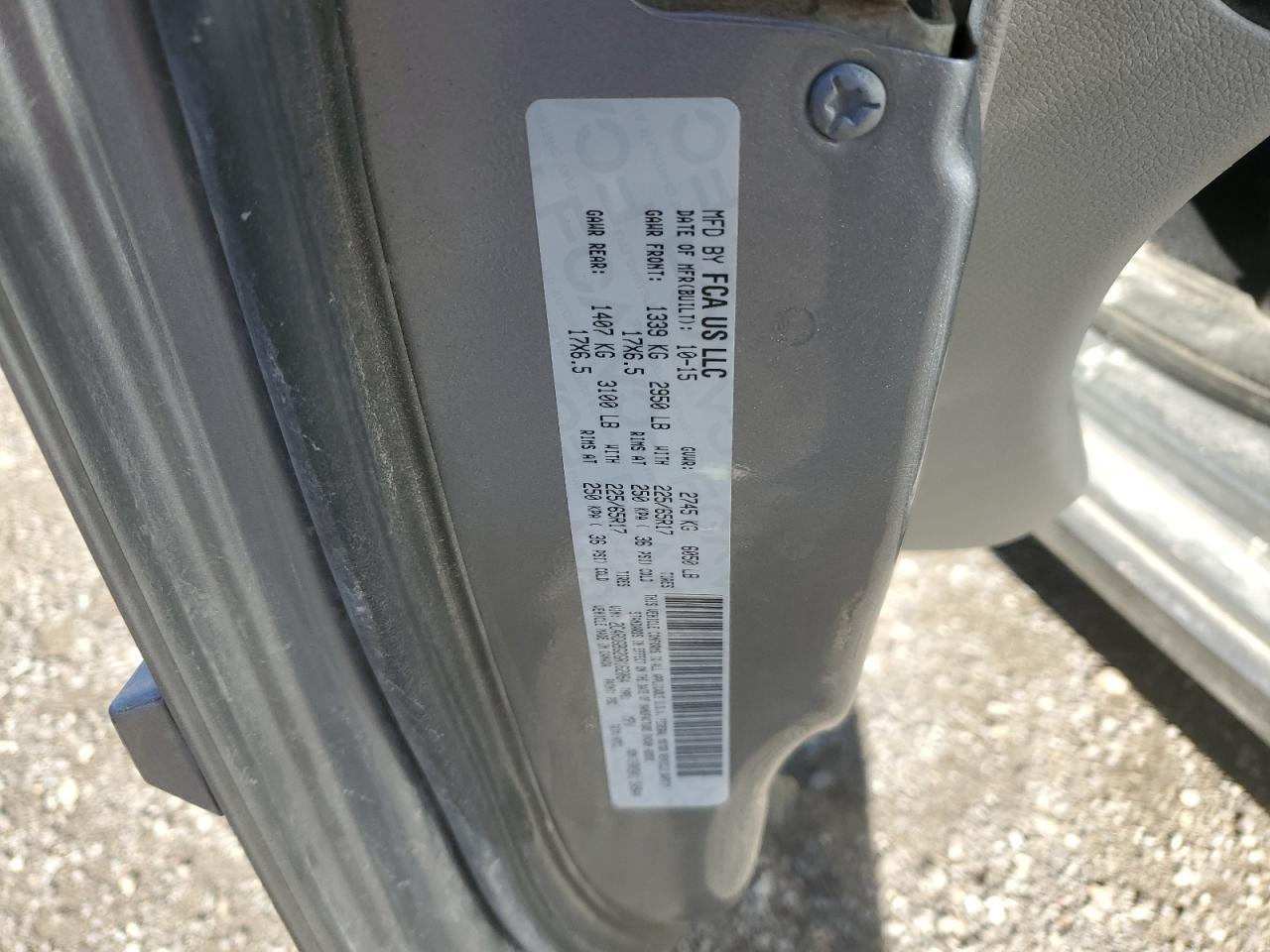 2016 DODGE GRAND CARAVAN