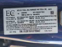 2020 TESLA MODEL 3