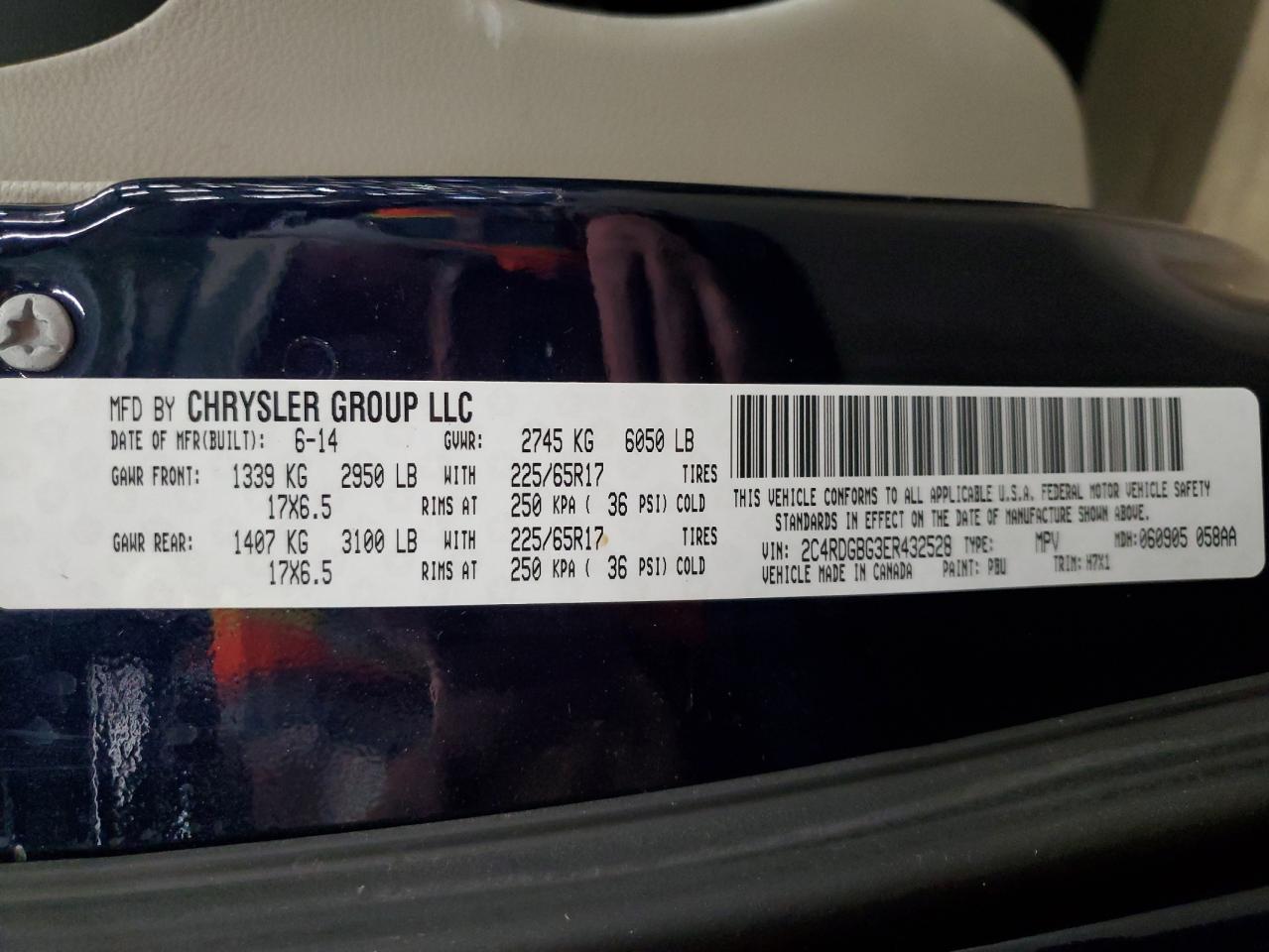 2014 DODGE GRAND CARAVAN