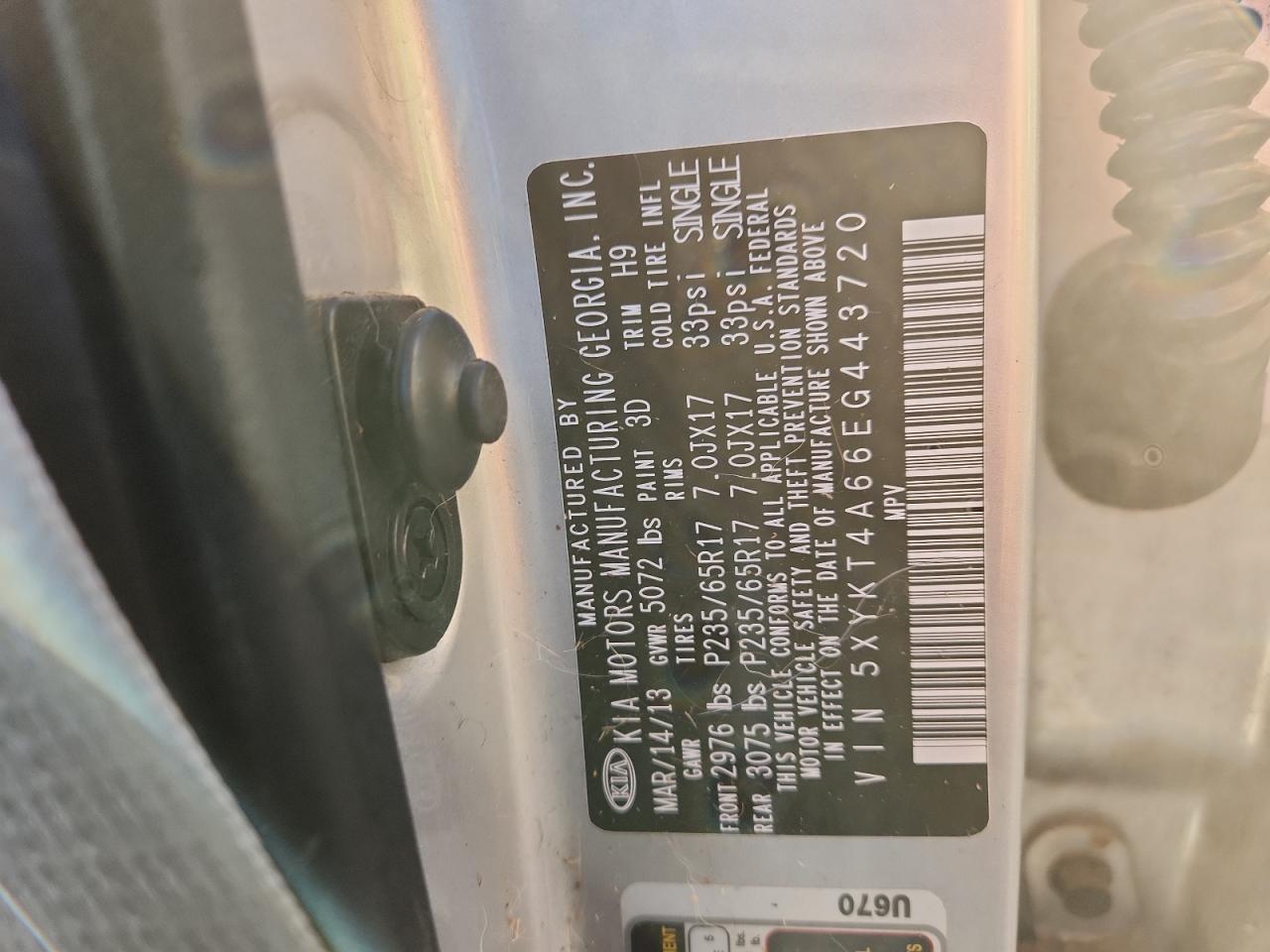 2014 KIA SORENTO