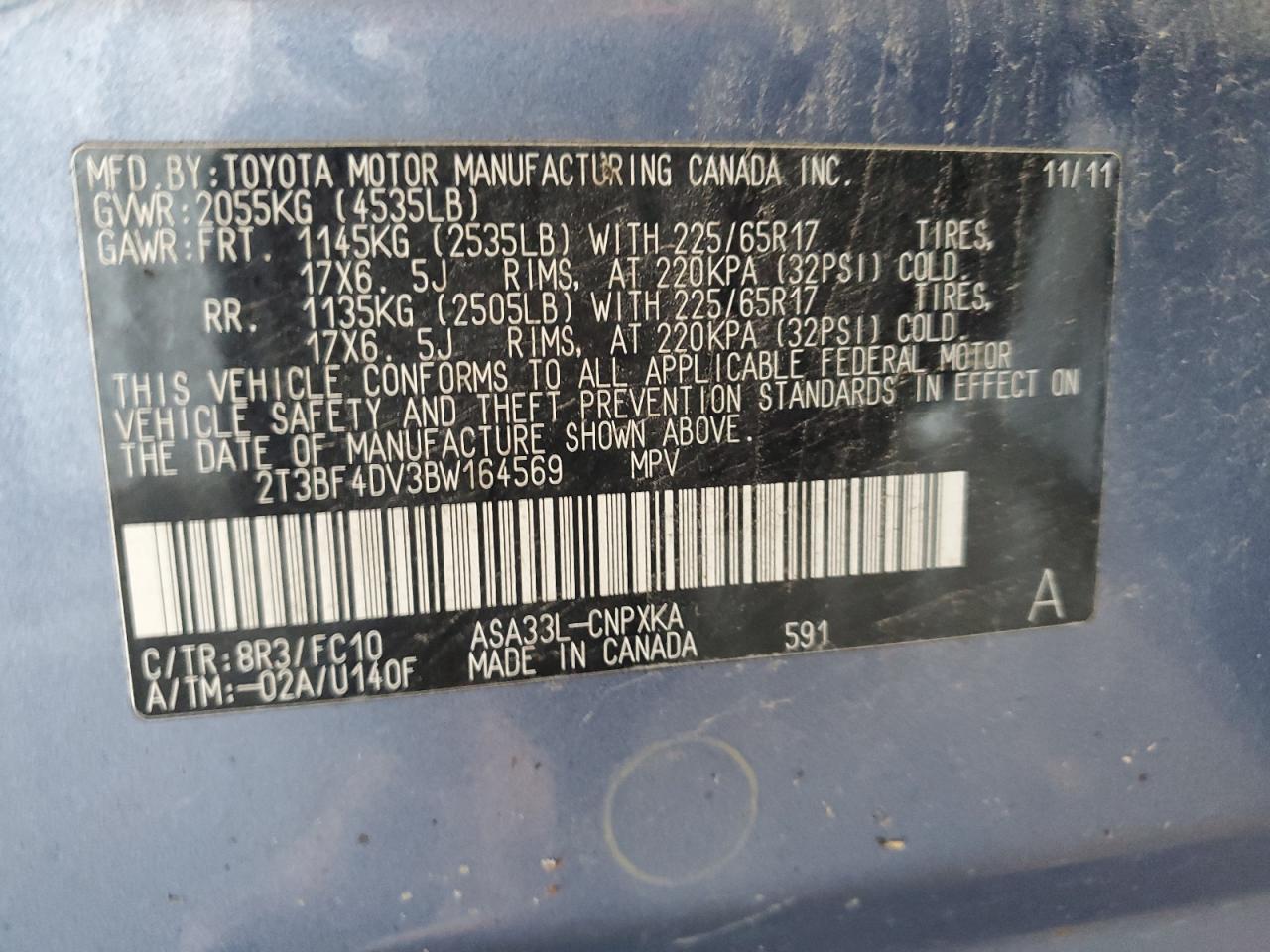 2011 TOYOTA RAV4