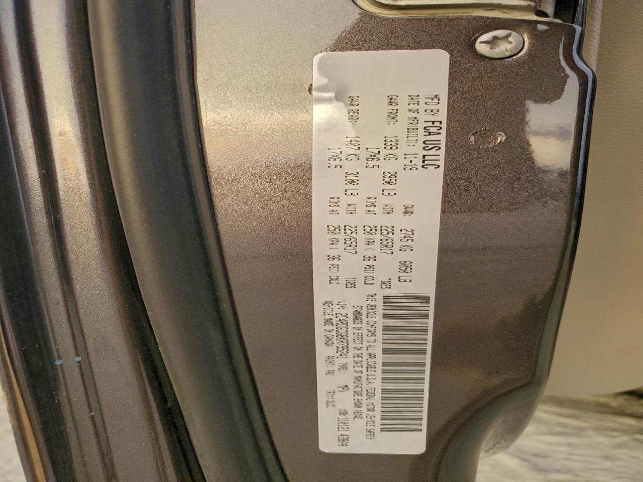 2019 DODGE GRAND CARAVAN
