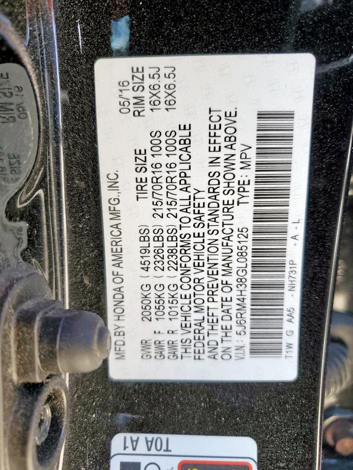 2016 HONDA CR-V