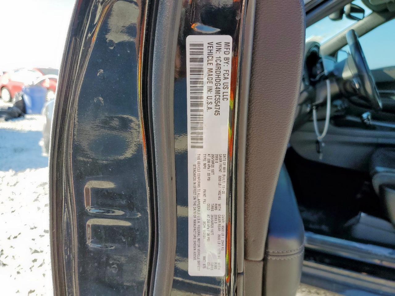 2021 DODGE DURANGO