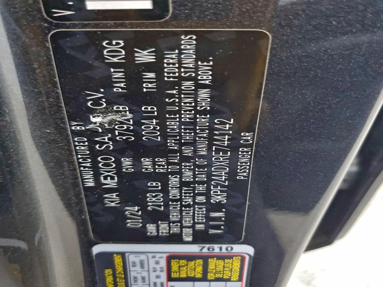 2024 KIA FORTE
