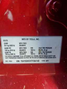 2026 TESLA MODEL Y