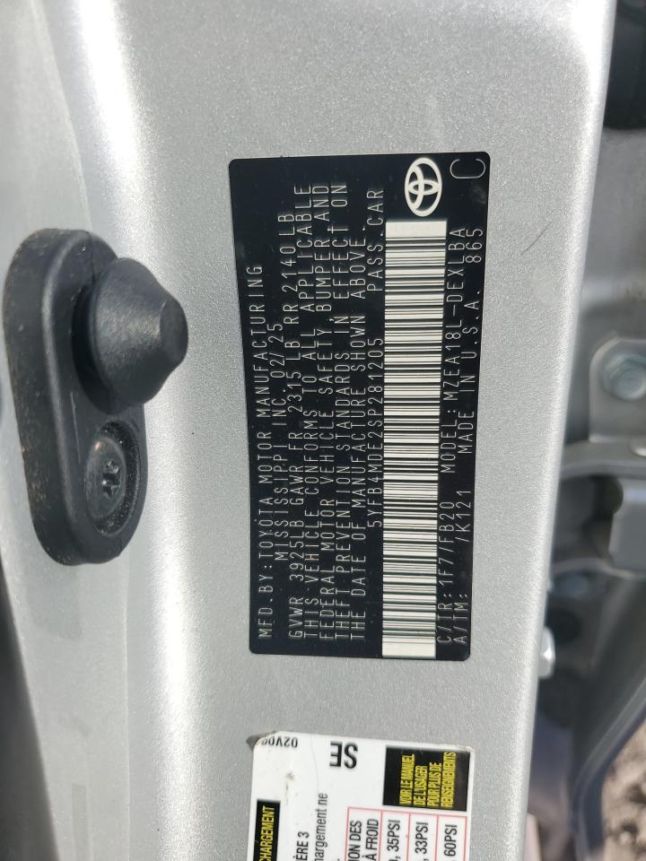 2025 TOYOTA COROLLA