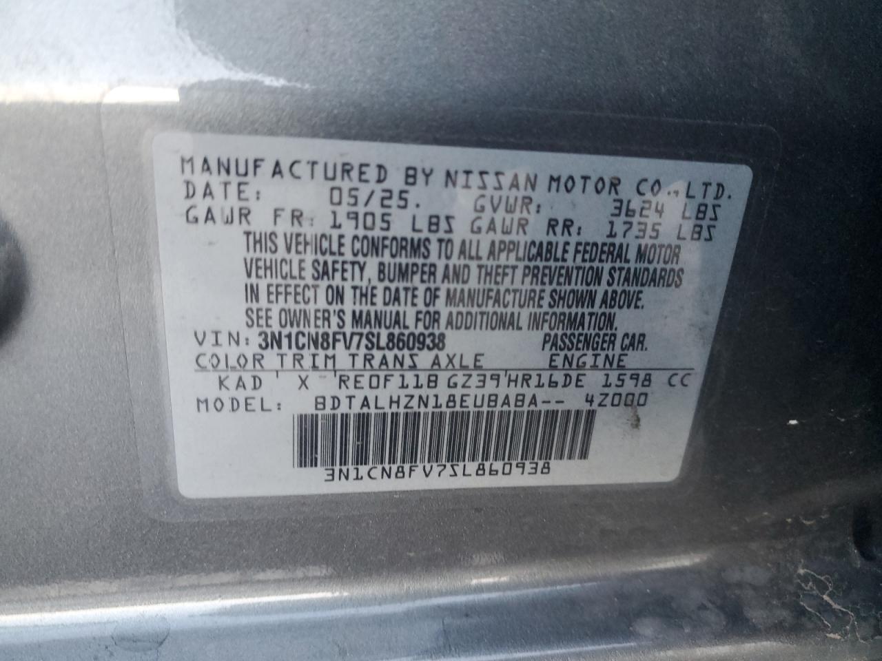 2025 NISSAN VERSA
