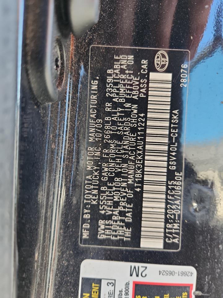 2010 TOYOTA CAMRY