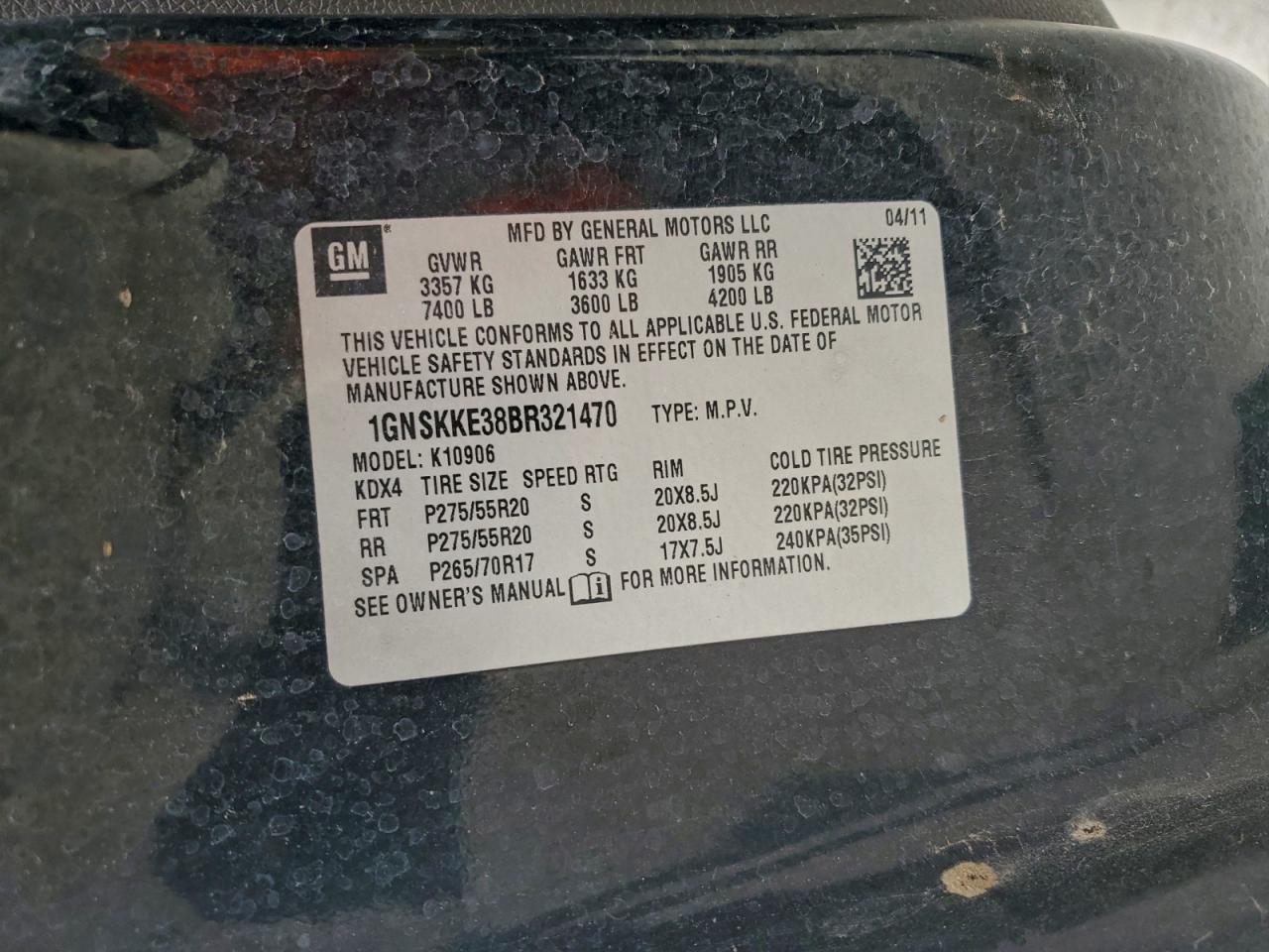 2011 CHEVROLET Suburban