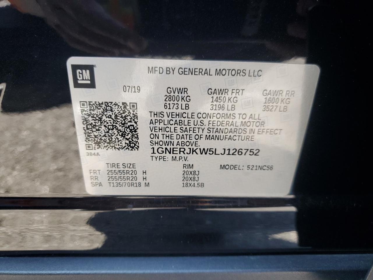 2020 CHEVROLET TRAVERSE
