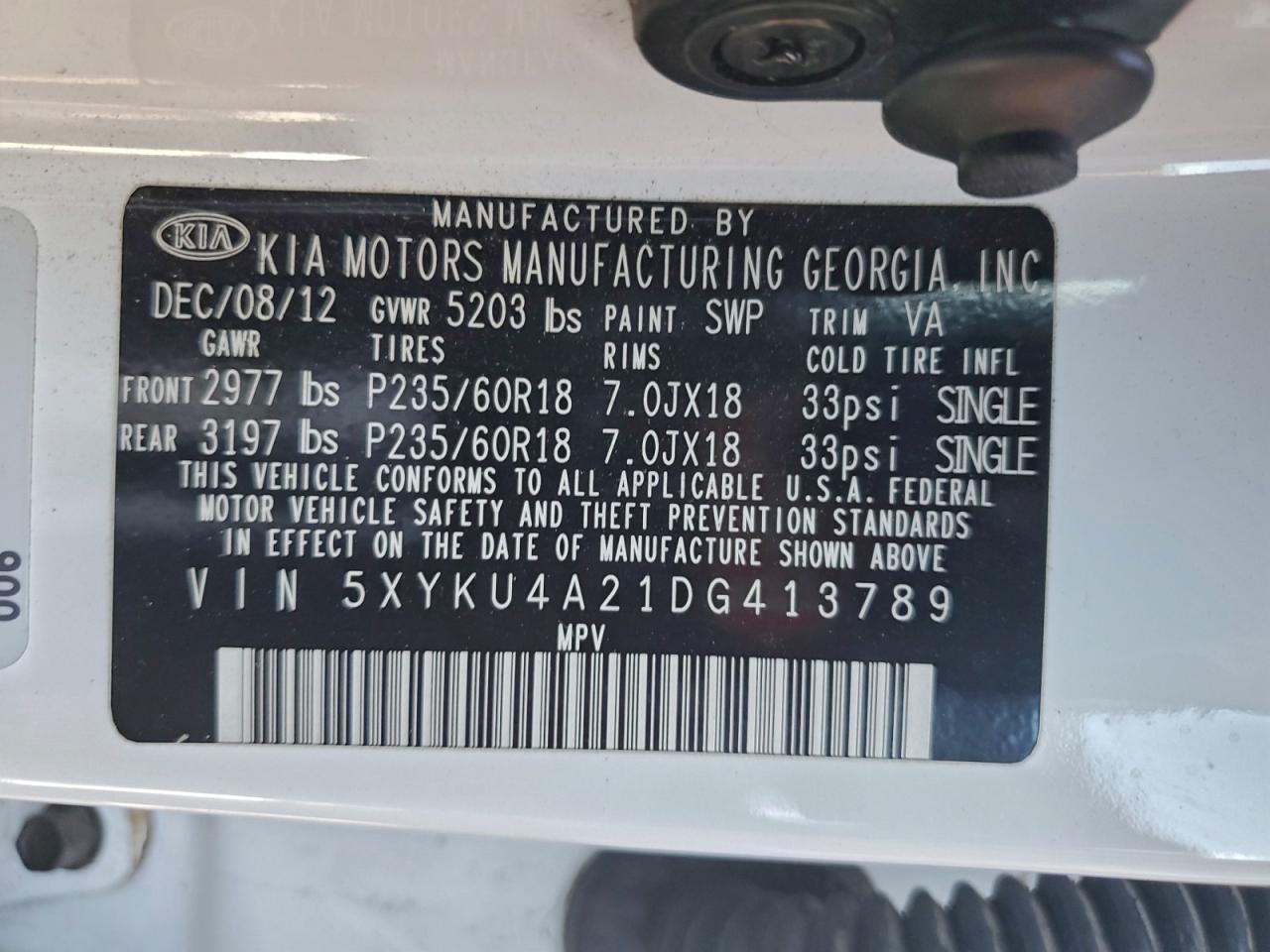 2013 KIA SORENTO