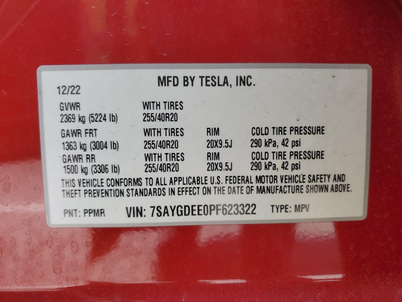 2023 TESLA MODEL Y