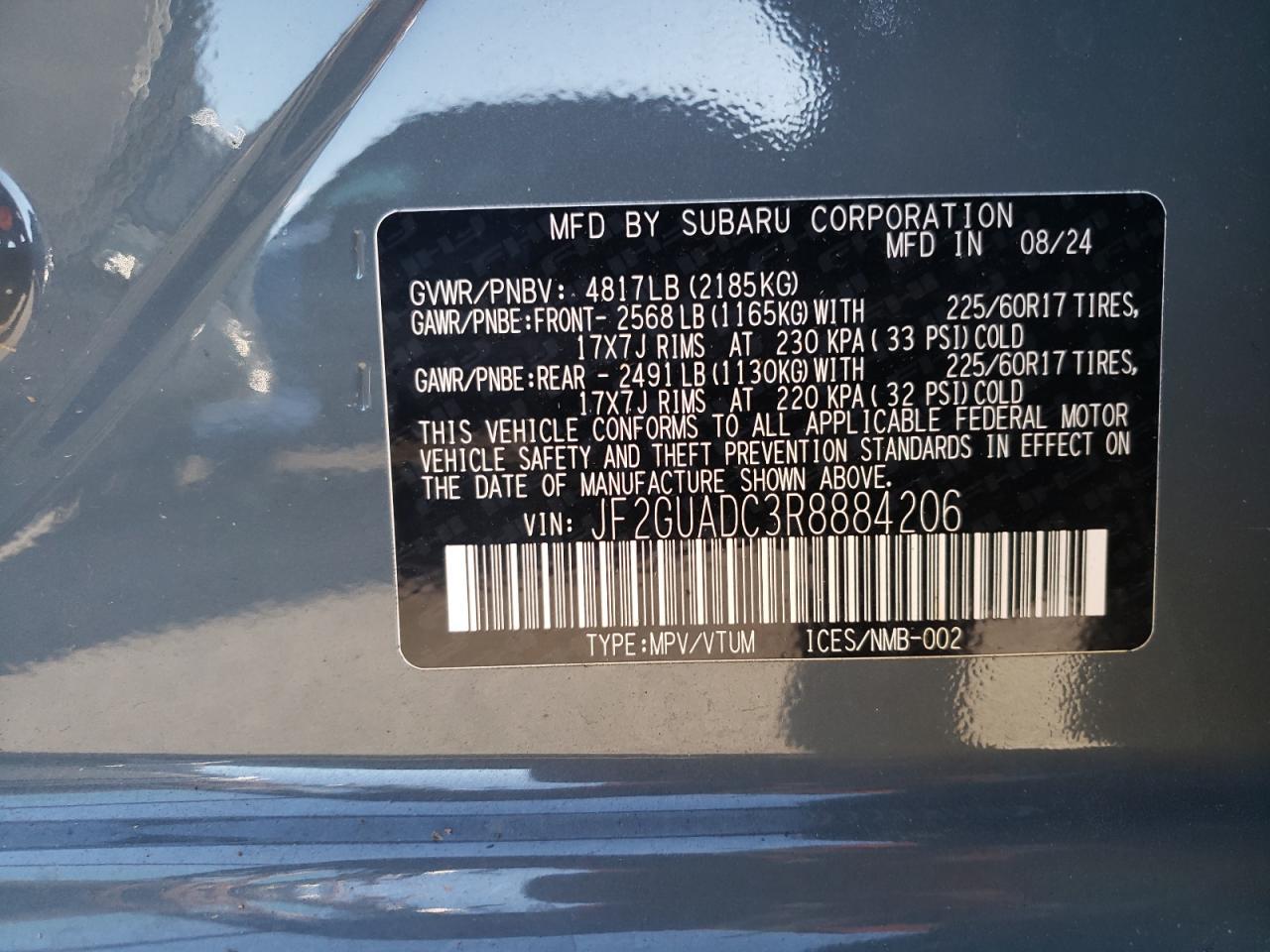 2024 SUBARU Crosstrek