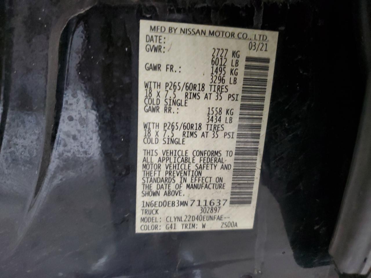 2021 NISSAN Frontier