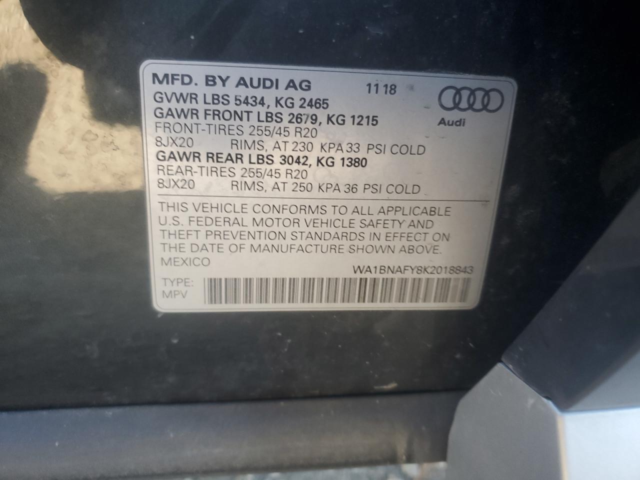 2019 AUDI Q5