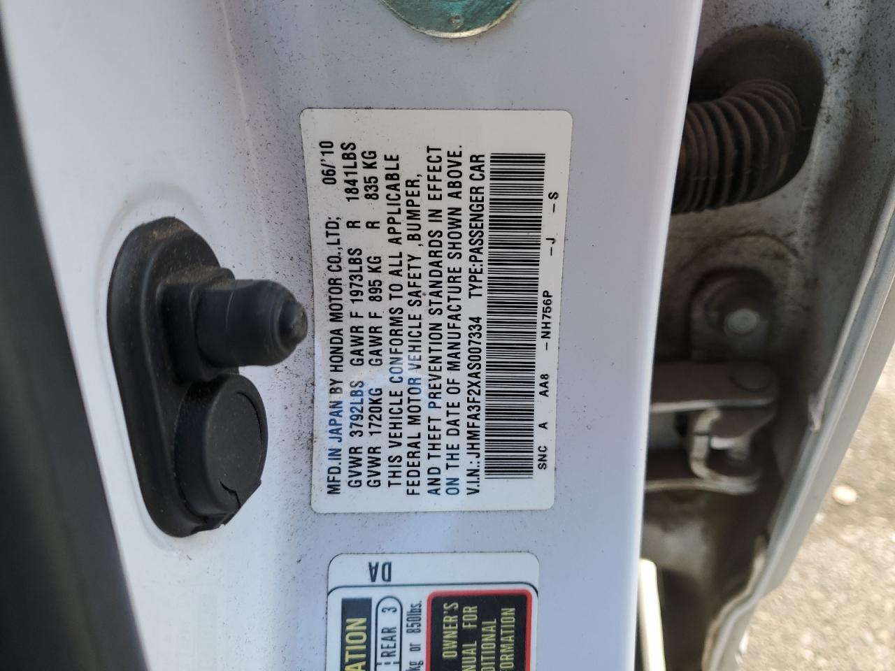 2010 HONDA CIVIC