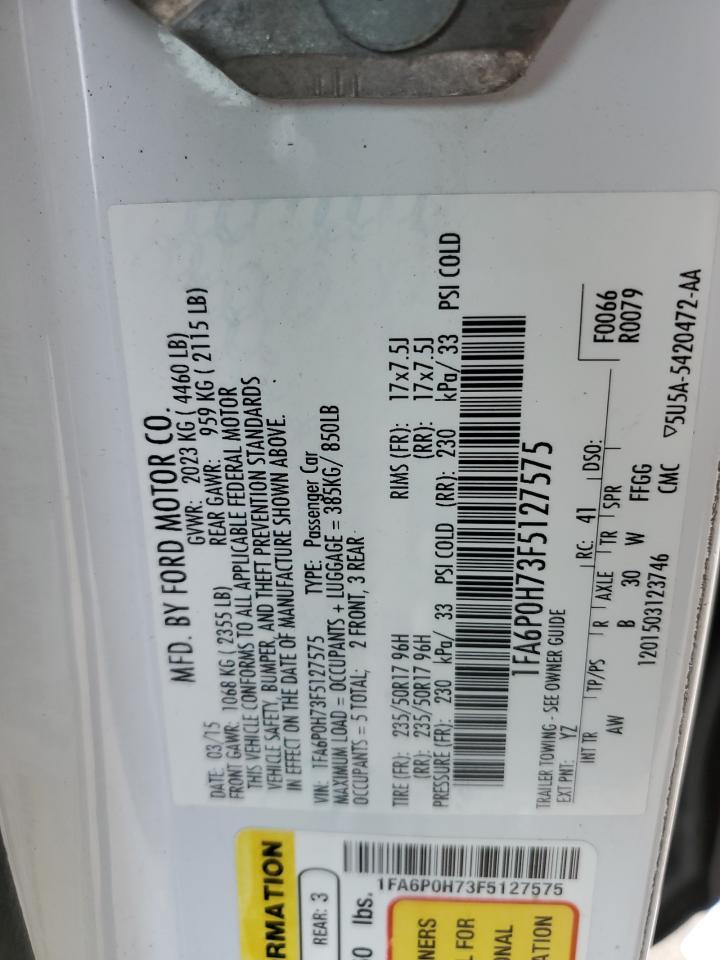 2015 FORD FUSION