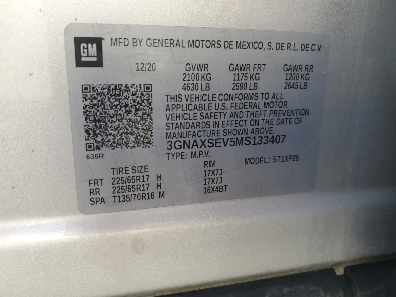 2021 CHEVROLET EQUINOX