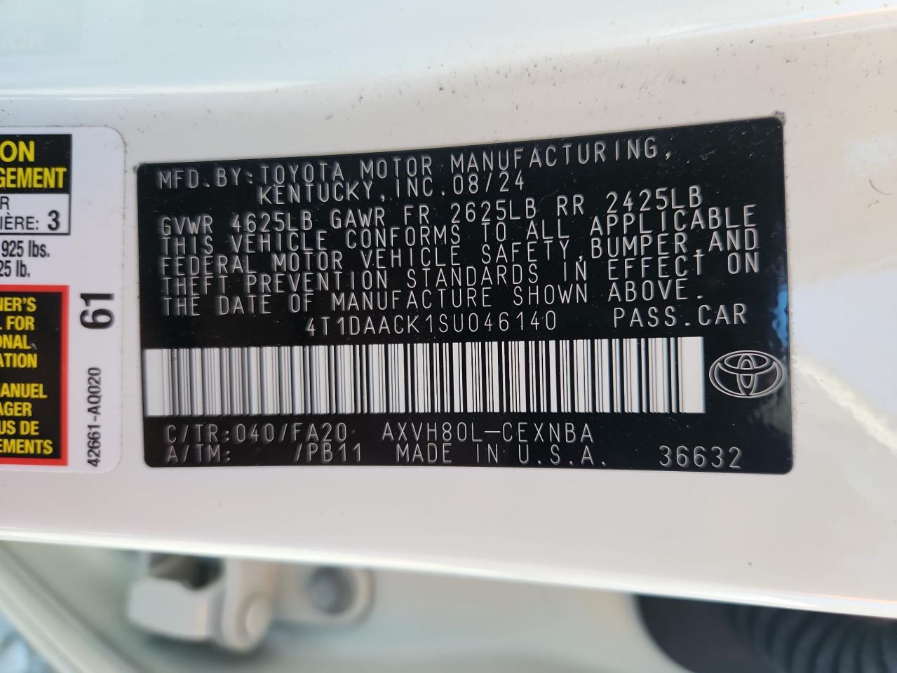 2025 TOYOTA CAMRY