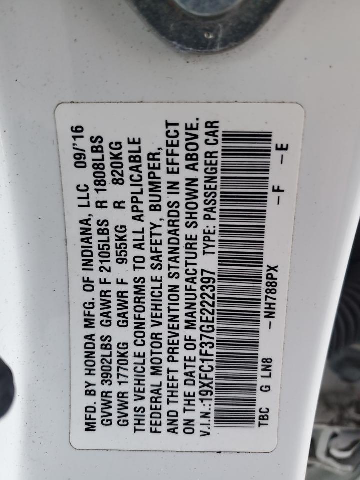 2016 HONDA CIVIC