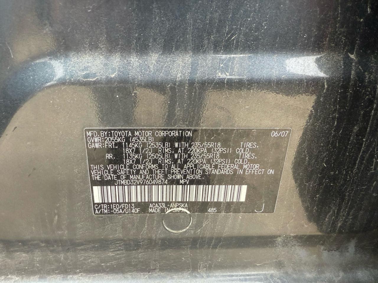 2007 TOYOTA RAV4