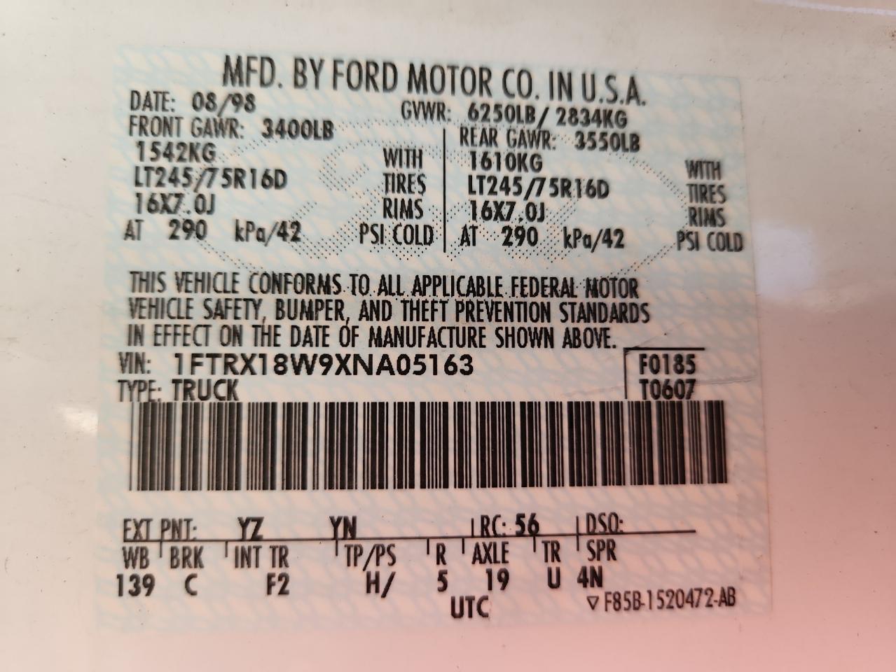 1999 FORD F-150