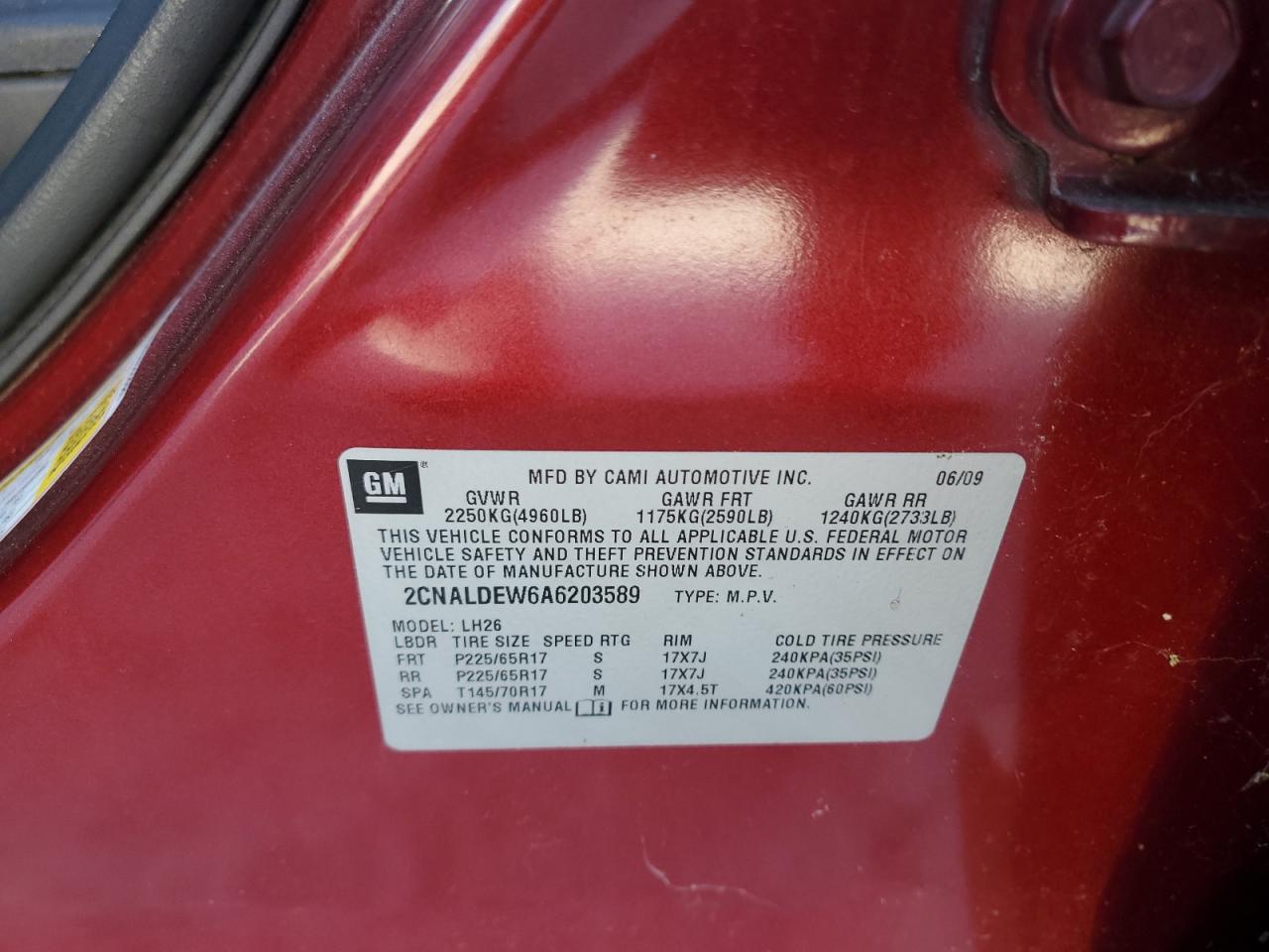 2010 CHEVROLET EQUINOX
