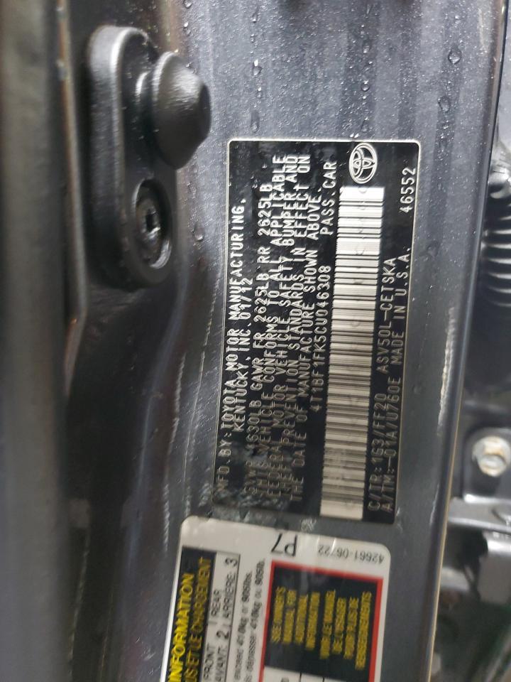 2012 TOYOTA CAMRY