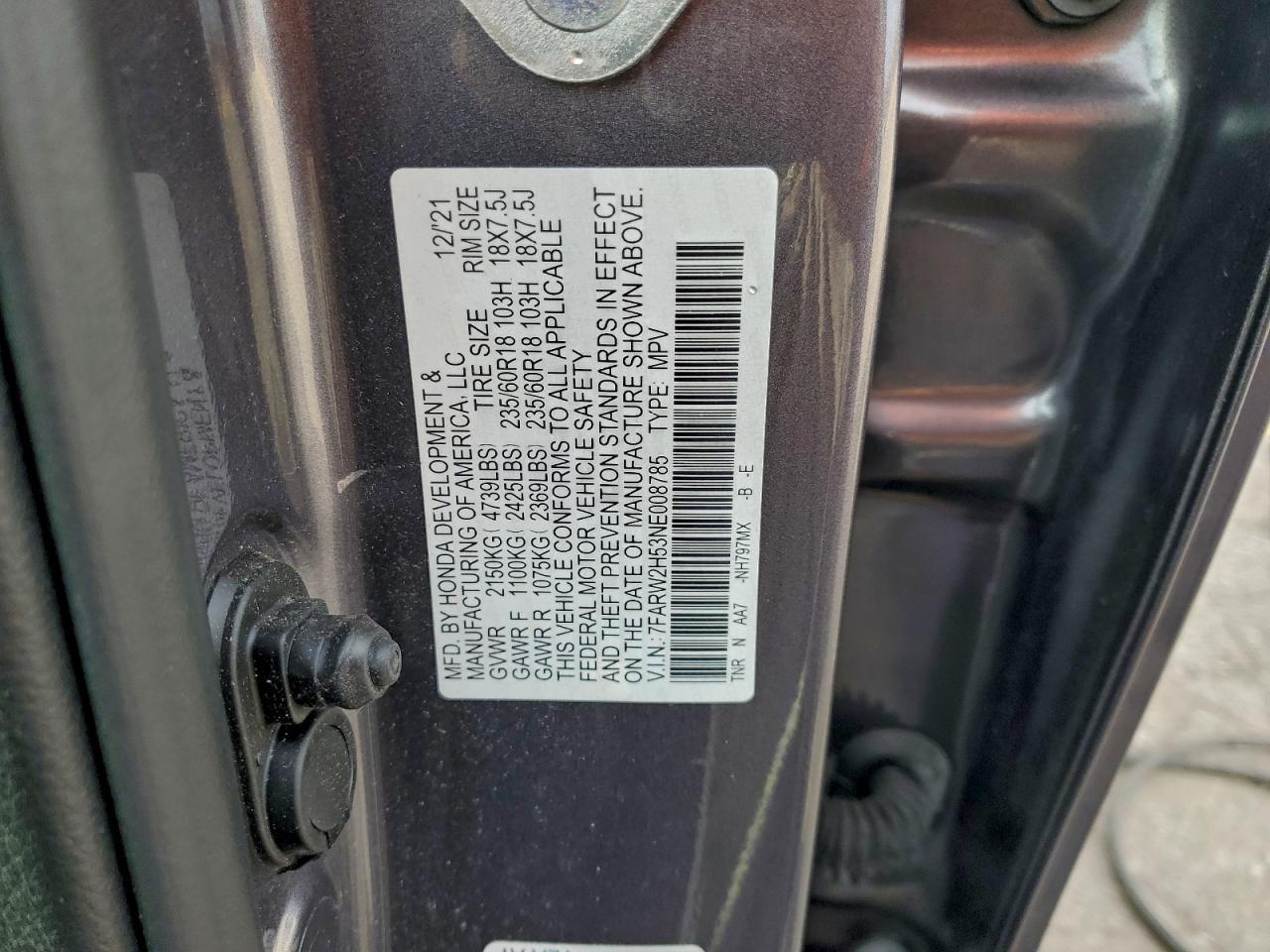 2022 HONDA CR-V