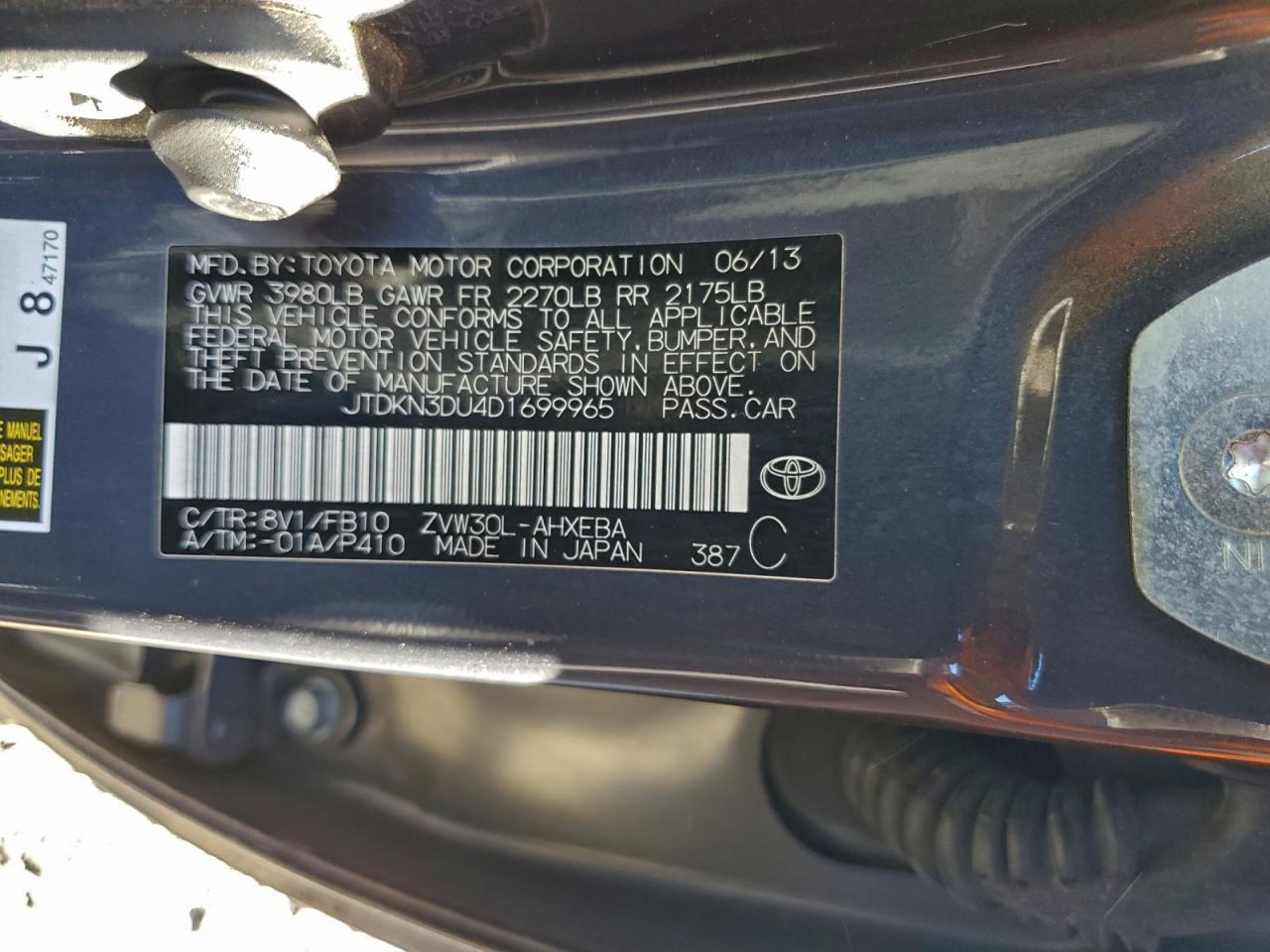 2013 TOYOTA PRIUS