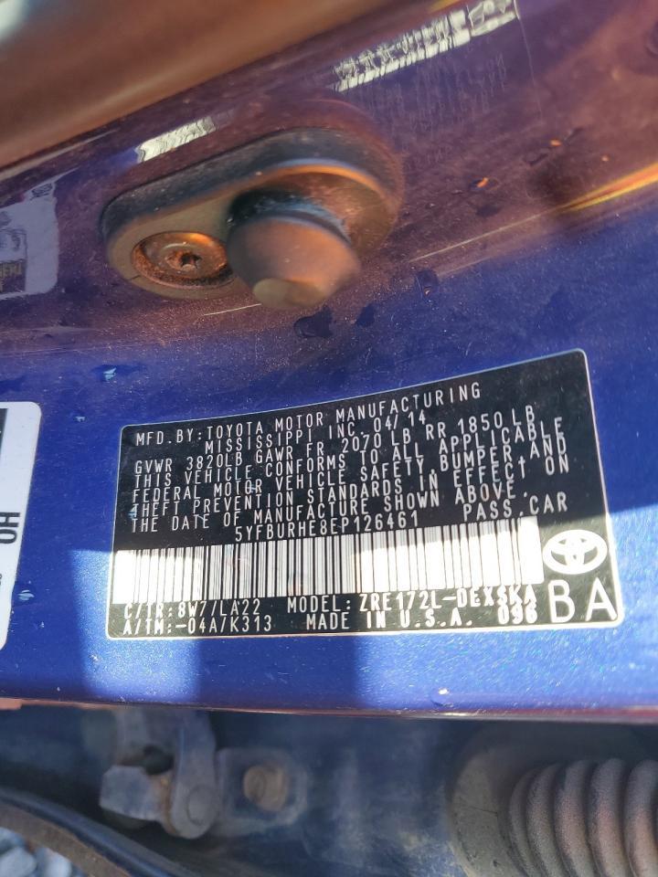 2014 TOYOTA COROLLA