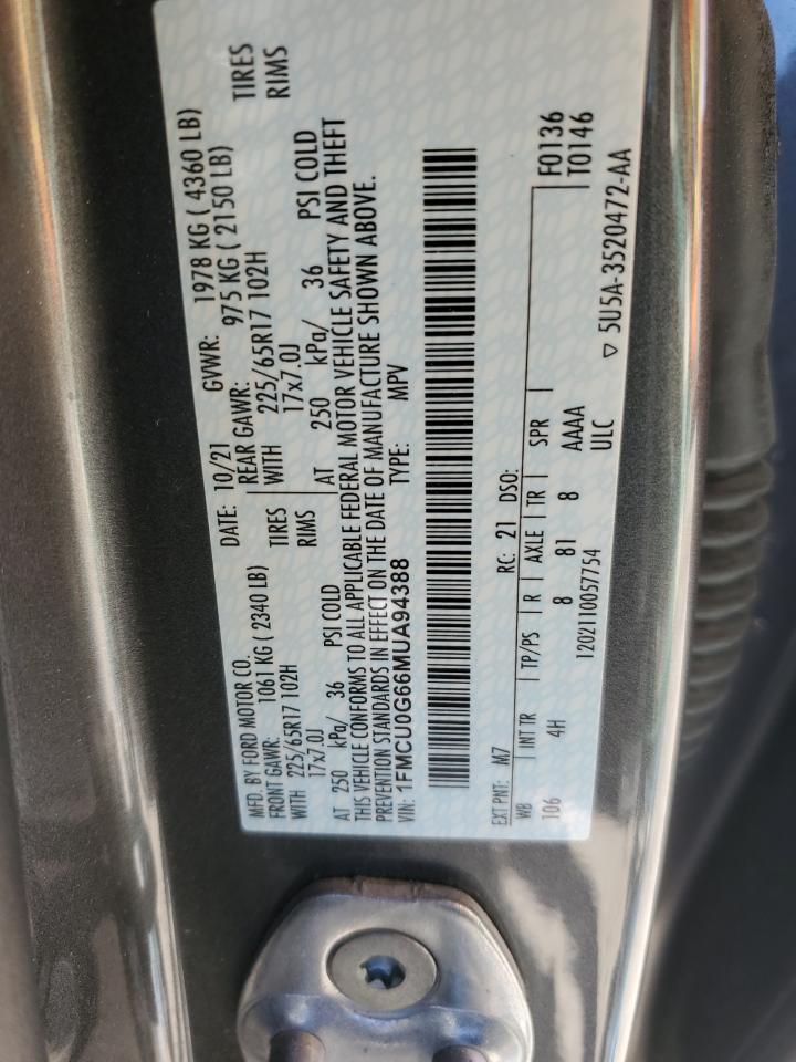2021 FORD ESCAPE