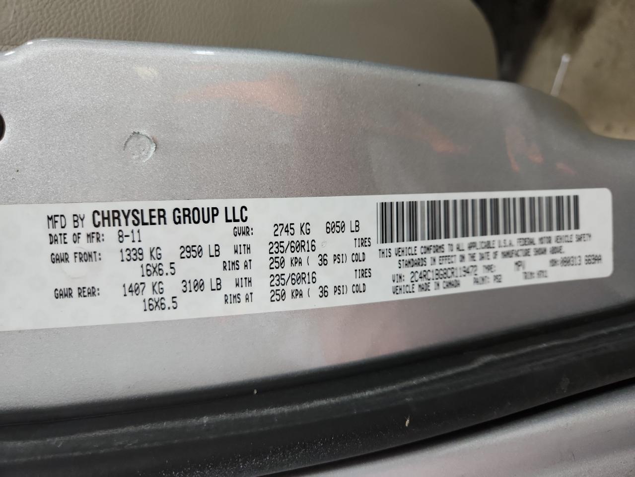 2013 DODGE GRAND CARAVAN